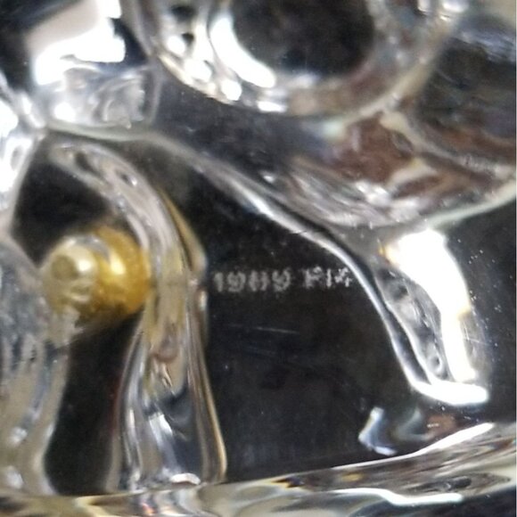 Igor Carl Faberge Panda Bear Paperweight Glass Art Signed 1989 FM Made in France - Picture 9 of 16